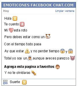 Conversacion con Emoticon simbolo chino negocios para Facebook