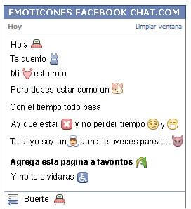 Conversacion con Emoticon sushi para Facebook