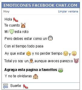 Conversacion con Emoticon tacos para Facebook