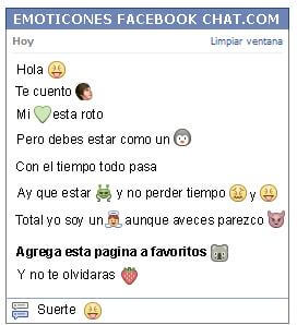 Conversacion con Emoticon vomito para Facebook