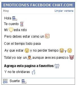 Conversacion con Emoticon zapatillas converse para Facebook